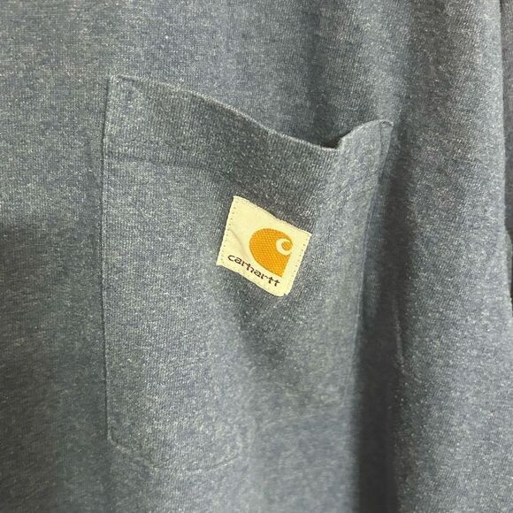 Carhartt 2XL Blue with Pocket Classic Fit T-Shirt - Picture 3 of 4